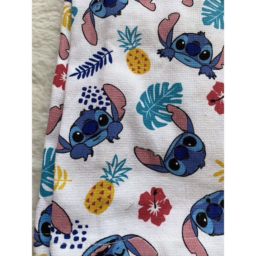 2 Pack Disney Stitch Hand Kitchen Towels Pineapple Hibiscus 16 X 26” NEW - Picture 11 of 11